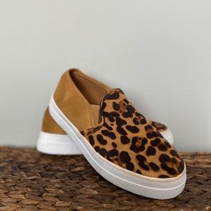 Leopard Print Slip Ons sz 8